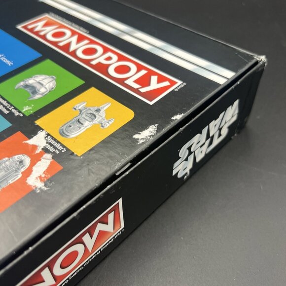 Star Wars Monopoly 40th Anniversary Sp Edition Disney Hasbro Complete Box Damage - Picture 12 of 12